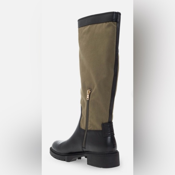COACH ARMY GREEN LEIGH TWILL BOOTS  SIZE 7.5 B - Picture 10 of 11